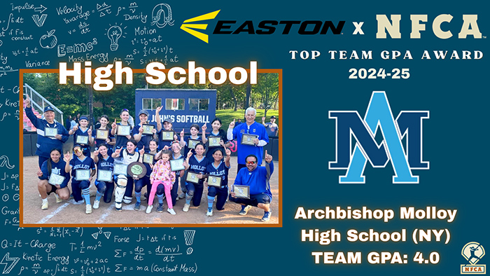 nfca scholar-athlete, nfca, easton, scholar-athlete, Archbishop Molloy High School