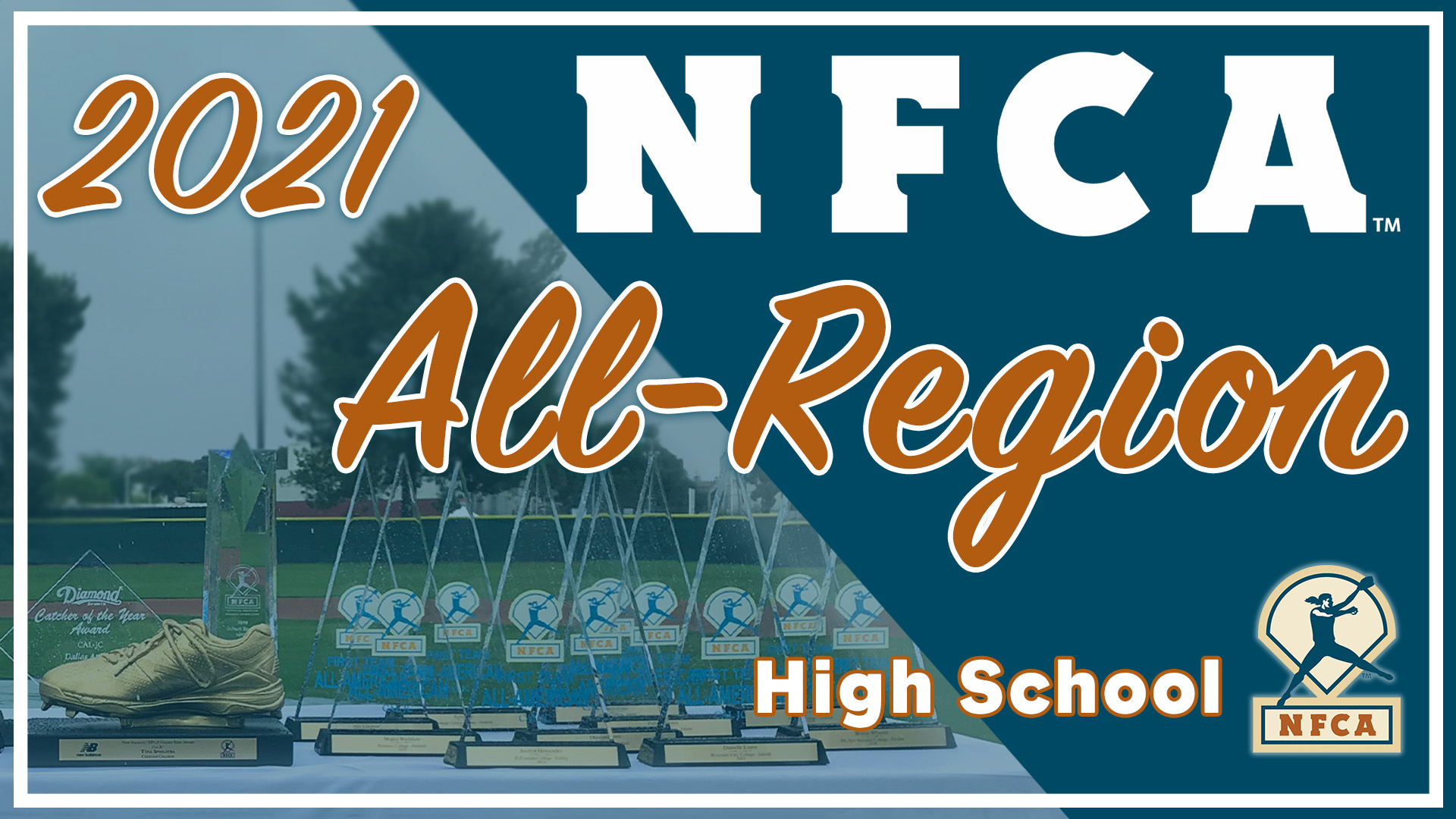 NFCA, high school, award, all-region, region, honor, accolade, coaches, softball, fastpitch