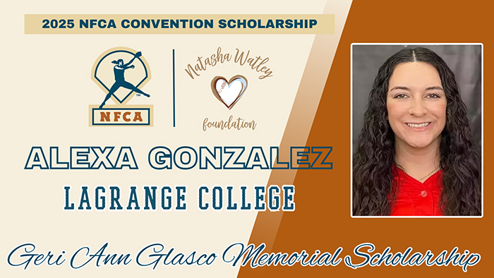 Geri Ann Glasco Memorial Scholarship, nfca, Geri Ann Glasco, Natasha Watley Foundation, Geri Glasco, lexa Gonzalez, LaGrange College