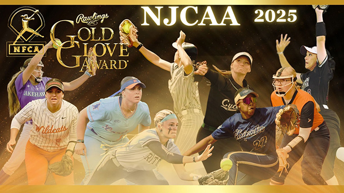 2025 NJCAA Rawlings Gold Glove Award presented by the NFCA, rawlings gold glove, nfca gold glove, rawlings, nfca, njcaa rawlings gold glove, njcaa softball rawlings gold glove,