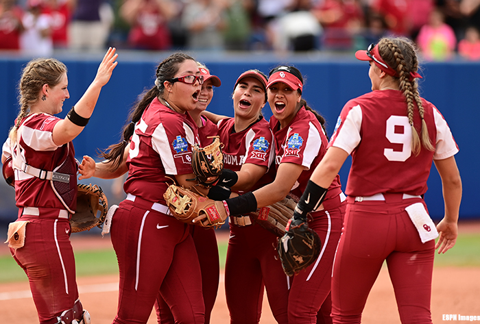 nfca, Women's College World Series, WCWS, Oklahoma City, Oklahoma defeats James Madison, Florida State defeats Alabama, WCWS Semifinals, Oklahoma versus Florida State, FSU wins elimination game, OU wins elimination game, WCWS semifinals, 2021 WCWS, 2021 Women’s College World Series