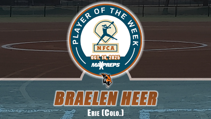 MaxPreps/NFCA High School Player of the Week, nfca, maxpreps, Player of the Week, nfca, maxpreps, 2025, braelen, heer, erie, colorado, tigers