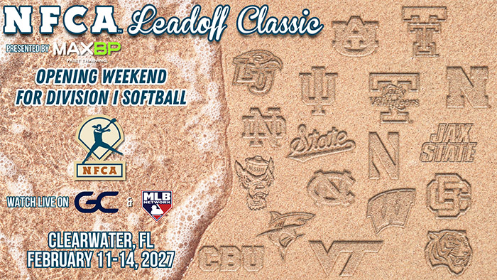 nfca division I leadoff classic, nfca, nfca leadoff classic, 2027 nfca di leadoff classic presented my MaxBP, maxbp